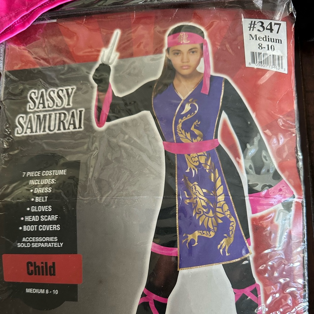 Sassy Samurai costume child medium 8-10